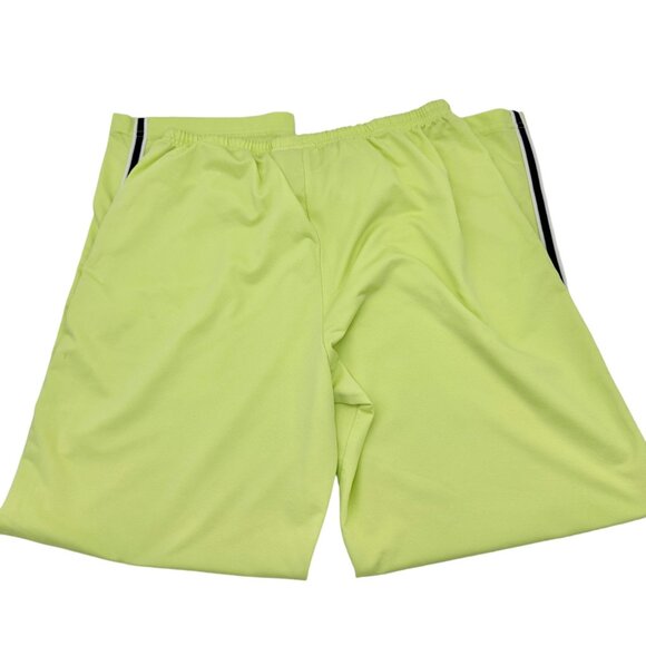 Prospirit Athletic Track Pants Womens Large Lime Green Polyester Elastic Waist - Picture 4 of 10